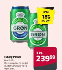 Fleggaard Tuborg Pilsner tilbud