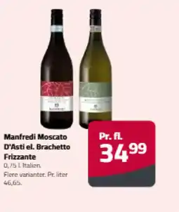 Fleggaard Manfredi Moscato D'Asti el. Brachetto Frizzante tilbud