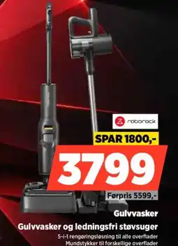 Power Roborock gulvvasker gulvvasker og ledningsfri støvsuger tilbud