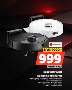 Power Roborock robotstøvsuger vælg mellem to farver tilbud