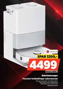 Power Roborock Robotstøvsuger Forcerer forhindringer uden besvær tilbud