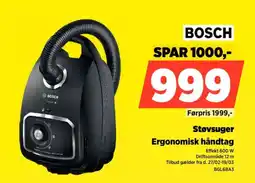 Power Bosch støvsuger ergonomisk håndtag tilbud