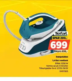 Power Tefal Dampstation 1,4 liter vandtank tilbud