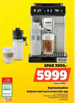 Power DeLonghi Espressomaskine Betjenes med touch screen eller app tilbud