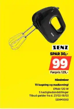 Power Zenz Håndmixer Til bagning og madlavning! tilbud