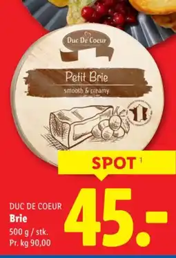 Lidl DUC DE COEUR Brie tilbud