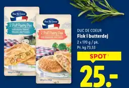 Lidl DUC DE COEUR Fisk i butterdej tilbud