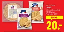 Lidl DUC DE COEUR Crepes tilbud