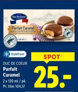 Lidl DUC DE COEUR Parfait Caramel tilbud