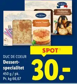 Lidl DUC DE COEUR Dessert- specialitet tilbud