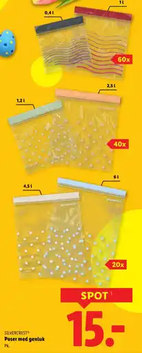 Lidl SILVERCREST® Poser med genluk tilbud