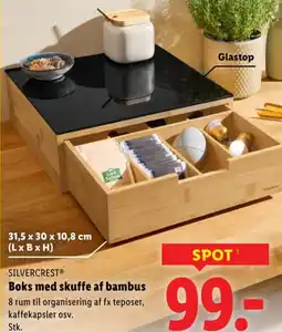 Lidl SILVERCRESTⓇ Boks med skuffe af bambus tilbud