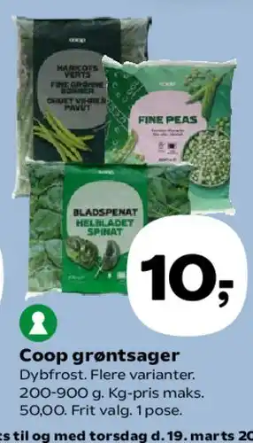 SuperBrugsen Coop grøntsager tilbud