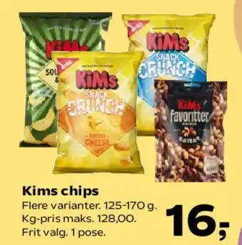 SuperBrugsen Kims chips tilbud