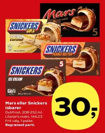 Mars eller Snickers isbarer