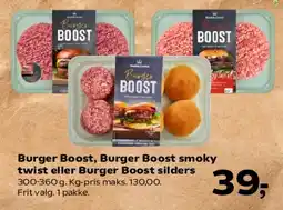 SuperBrugsen Burger Boost (Burger Boost smoky twist eller Burger Boost sliders) tilbud