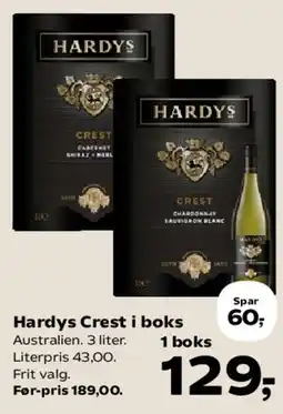 SuperBrugsen Hardys Crest i boks tilbud