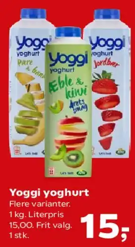 SuperBrugsen Yoggi yoghurt tilbud