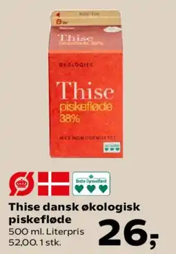 SuperBrugsen Thise dansk økologisk piskefløde 38% tilbud