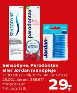 SuperBrugsen Sensodyne, Parodontax eller Jordan mundpleje tilbud