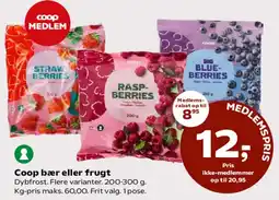 Kvickly Coop bær eller frugt tilbud