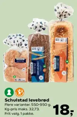 Kvickly Schulstad levebrød tilbud