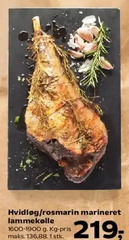 Kvickly Hvidløg/rosmarin marineret lammekølle tilbud