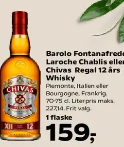 Kvickly Chivas Regal 12 års Whisky tilbud