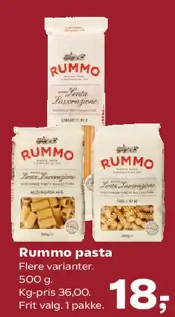Kvickly Rummo pasta tilbud