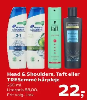 Kvickly Head & Shoulders, Taft eller TRESemmé hårpleje tilbud