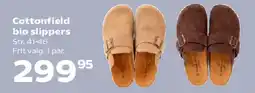 Kvickly Cottonfield bio slippers tilbud