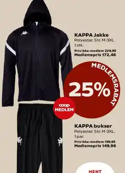 Kvickly KAPPA jakke tilbud