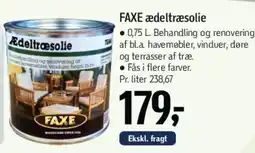 Føtex FAXE ædeltræs olie tilbud
