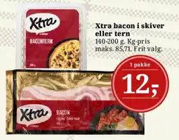 Dagli'Brugsen Xtra bacon i skiver eller tern tilbud