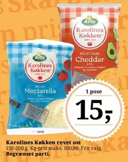 Dagli'Brugsen Karolines Køkken revet ost tilbud