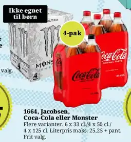 Dagli'Brugsen 1664, Jacobsen, Coca-Cola eller Monster tilbud