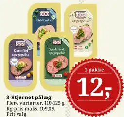 Dagli'Brugsen 3-Stjernet pålæg tilbud