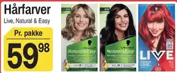 ABC Lavpris Hårfarver Live, Natural & Easy tilbud