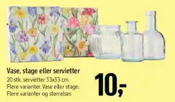 Føtex Vase, stage eller servietter tilbud