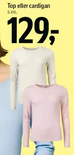 Føtex Top eller cardigan tilbud