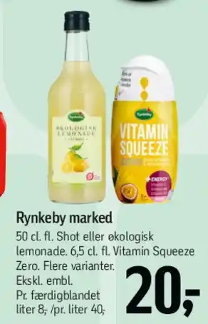 Føtex Rynkeby marked / Vitamin Squeeze tilbud