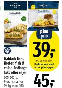 Føtex Rahbek / indbagte fiskefileter tilbud