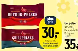 Føtex Hotdog-pølser / Grillpølser tilbud