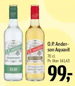 Føtex O.P. Anderson Aquavit tilbud