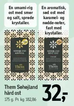 Føtex Them Søhøjland hård ost tilbud