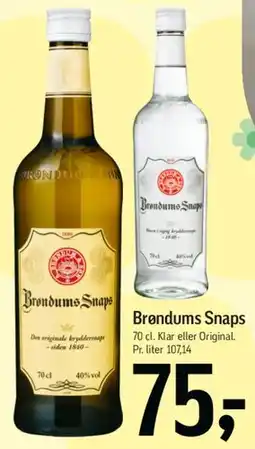 Føtex Brøndums Snaps tilbud