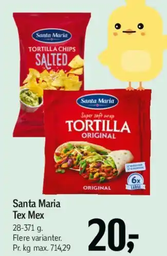 Føtex Santa Maria Tex Mex tilbud