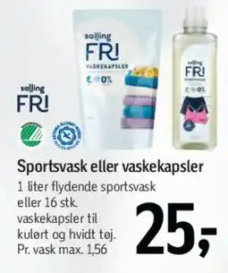 Føtex Sportsvask eller vaskekapsler tilbud