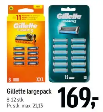 Føtex Gillette largepack tilbud