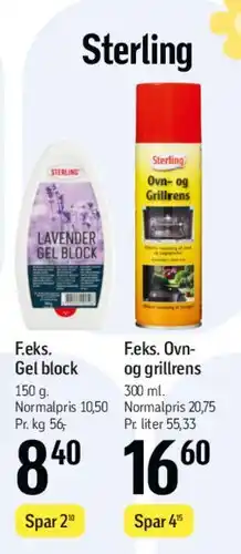Føtex Sterling (Gel block / Ovnrens & grillrens) tilbud
